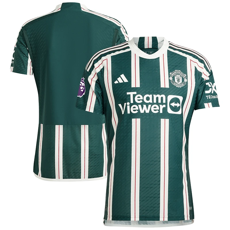 Men's adidas Green Manchester United 2023/24 Away Authentic Jersey