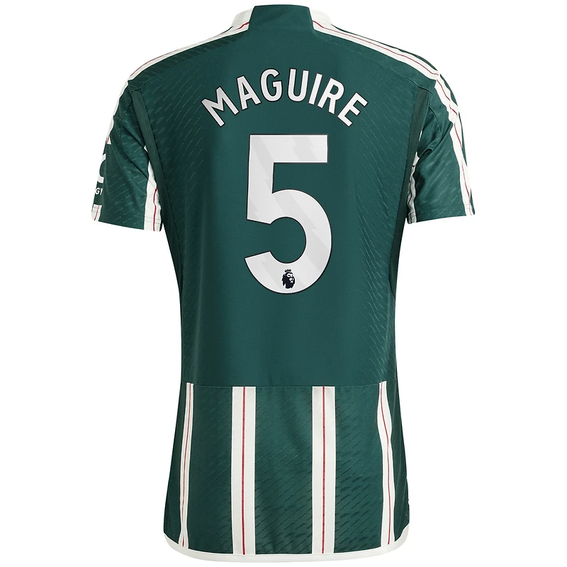 Maillot de joueur authentique extérieur Harry Maguire Manchester United 2023/24 adidas pour homme, vert