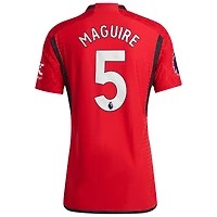 Maillot de joueur authentique adidas Harry Maguire rouge Manchester United 2023/24 domicile pour homme