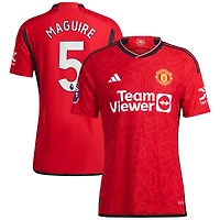 Maillot de joueur authentique adidas Harry Maguire rouge Manchester United 2023/24 domicile pour homme