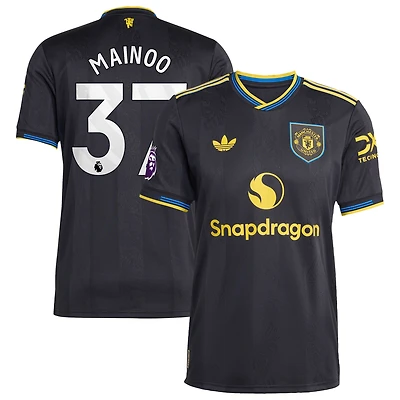 Maillot de joueur authentique adidas Kobbie Mainoo rouge Manchester United Domicile 2025/26 pour homme