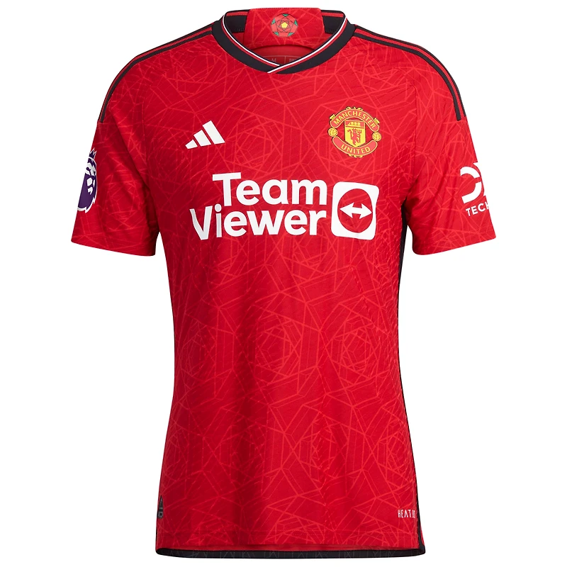 Men's adidas Kobbie Mainoo Red Manchester United 2023/24 Home Authentic Player Jersey