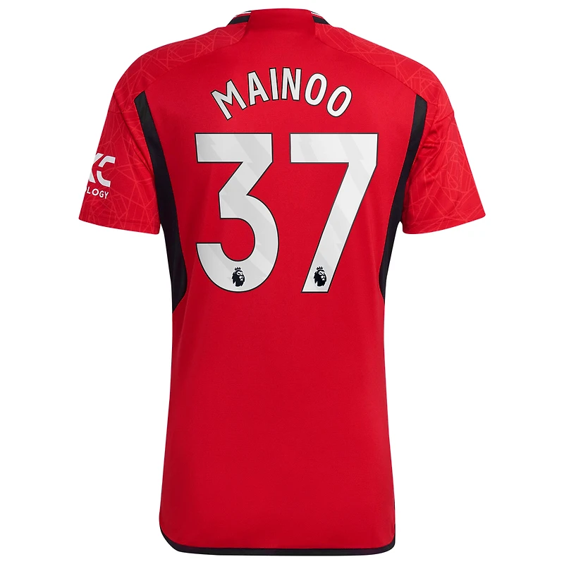 Men's adidas Kobbie Mainoo Red Manchester United 2023/24 Home Replica Player Jersey