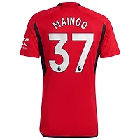 Men's adidas Kobbie Mainoo Red Manchester United 2023/24 Home Replica Player Jersey