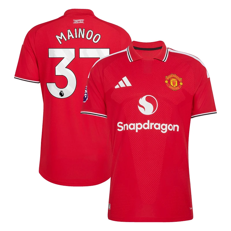 Men's adidas Kobbie Mainoo Red Manchester United 2026/27 Home Authentic Jersey