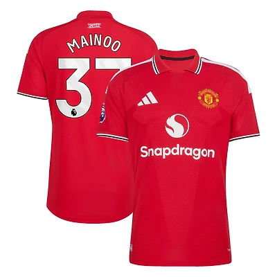 Men's adidas Kobbie Mainoo Red Manchester United 2026/27 Home Authentic Jersey