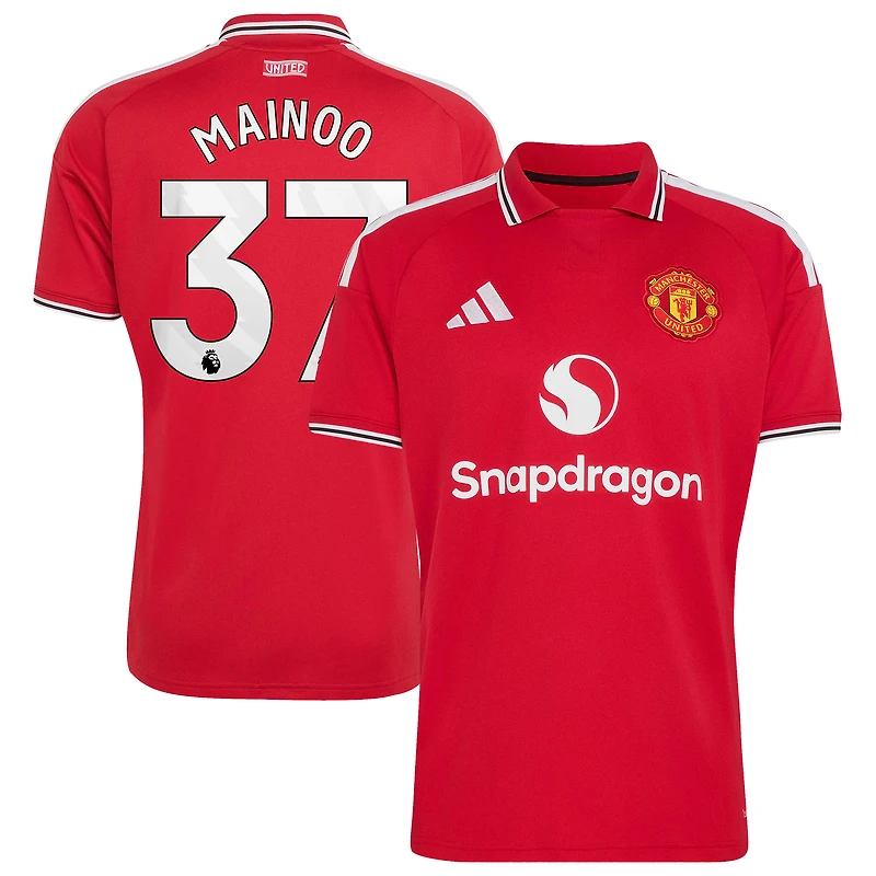 Men's adidas Kobbie Mainoo Red Manchester United 2026/27 Home Replica Jersey