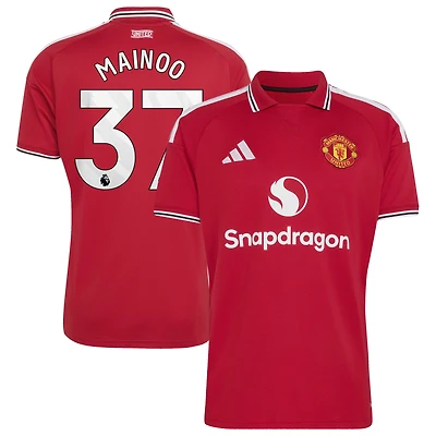 Maillot réplique domicile adidas Kobbie Mainoo rouge Manchester United 2026/27 pour homme