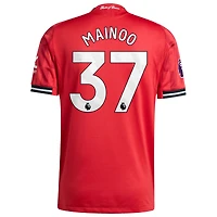 Men's adidas Kobbie Mainoo Red Manchester United Home 2025/26 Authentic Player Jersey