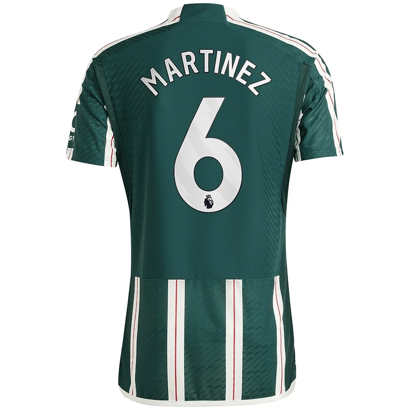 Maillot adidas Lisandro Martínez de joueur authentique extérieur Manchester United 2023/24 pour homme, vert