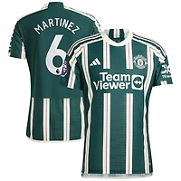 Maillot adidas Lisandro Martínez de joueur authentique extérieur Manchester United 2023/24 pour homme, vert
