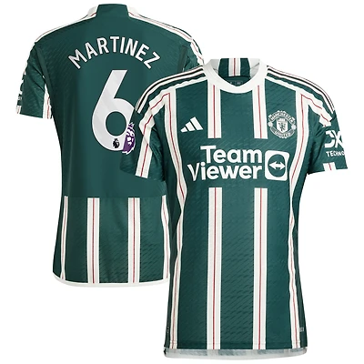 Men's adidas Lisandro Martínez Green Manchester United 2023/24 Away Authentic Player Jersey