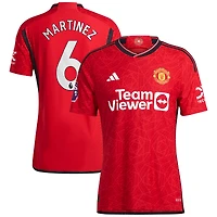 Men's adidas Lisandro Martínez Red Manchester United 2023/24 Home Authentic Player Jersey