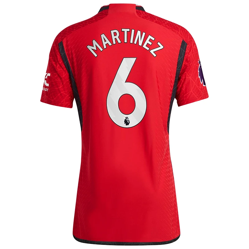 Men's adidas Lisandro Martínez Red Manchester United 2023/24 Home Authentic Player Jersey