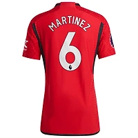 Men's adidas Lisandro Martínez Red Manchester United 2023/24 Home Authentic Player Jersey