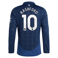 Men's adidas Marcus Rashford Navy Manchester United 2024/25 Away Replica Long Sleeve Player Jersey