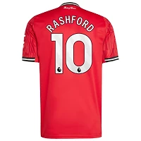 Men's adidas Marcus Rashford Red Manchester United Home 2025/26 Replica Player Jersey