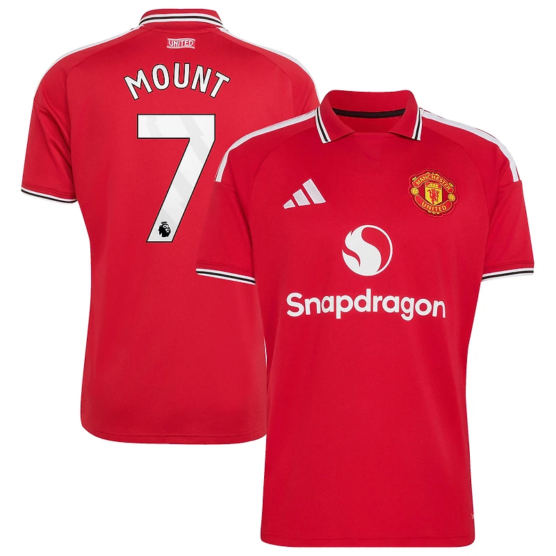 Men's adidas Mason Mount Red Manchester United 2026/27 Home Replica Jersey