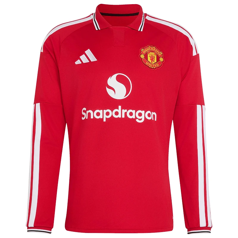 Men's adidas Mason Mount Red Manchester United 2026/27 Home Replica Long Sleeve Jersey