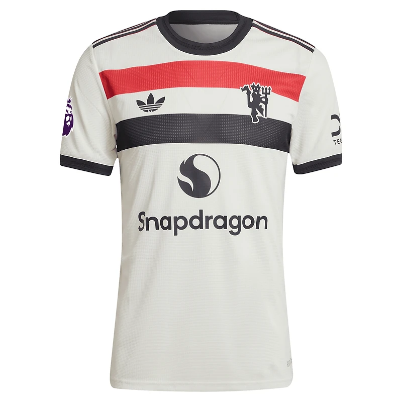 maillot adidas Originals Alejandro Garnacho crème Manchester United 2024/25 troisième authentique pour homme
