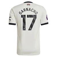 Men's adidas Originals Alejandro Garnacho Cream Manchester United 2024/25 Third Authentic Jersey