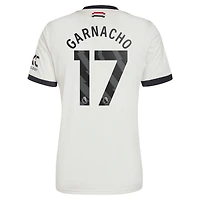 Men's adidas Originals Alejandro Garnacho Cream Manchester United 2024/25 Third Replica Jersey