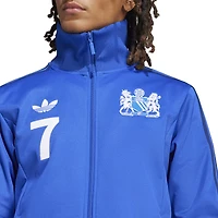Haut de survêtement zippé adidas Originals bleu Manchester United x George Best Lifestyler pour homme