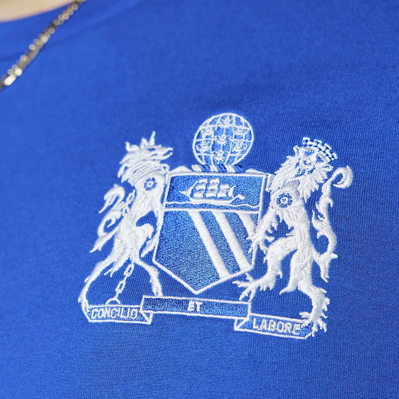 Men's adidas Originals Blue Manchester United x George Best Lifestyler Long Sleeve Jersey