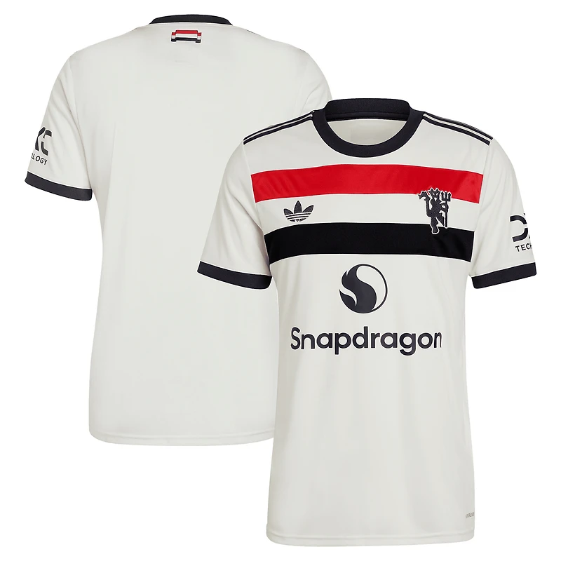 maillot réplique troisième adidas Originals crème Manchester United 2024/25 pour homme