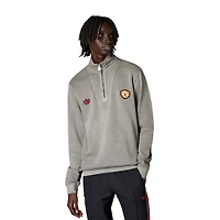 Haut demi-zippé adidas Originals Manchester United gris pour homme
