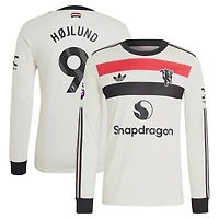 Maillot à manches longues authentique adidas Originals Rasmus Højlund pour homme Manchester United 2024/25 crème Third
