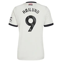 Men's adidas Originals Rasmus Højlund Cream Manchester United 2024/25 Third Replica Jersey