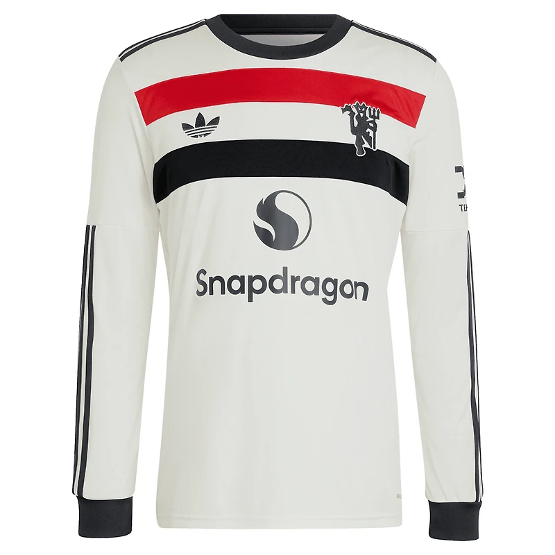 Men's adidas Rasmus Højlund Red Manchester United 2024/25 Home Replica Long Sleeve Player Jersey