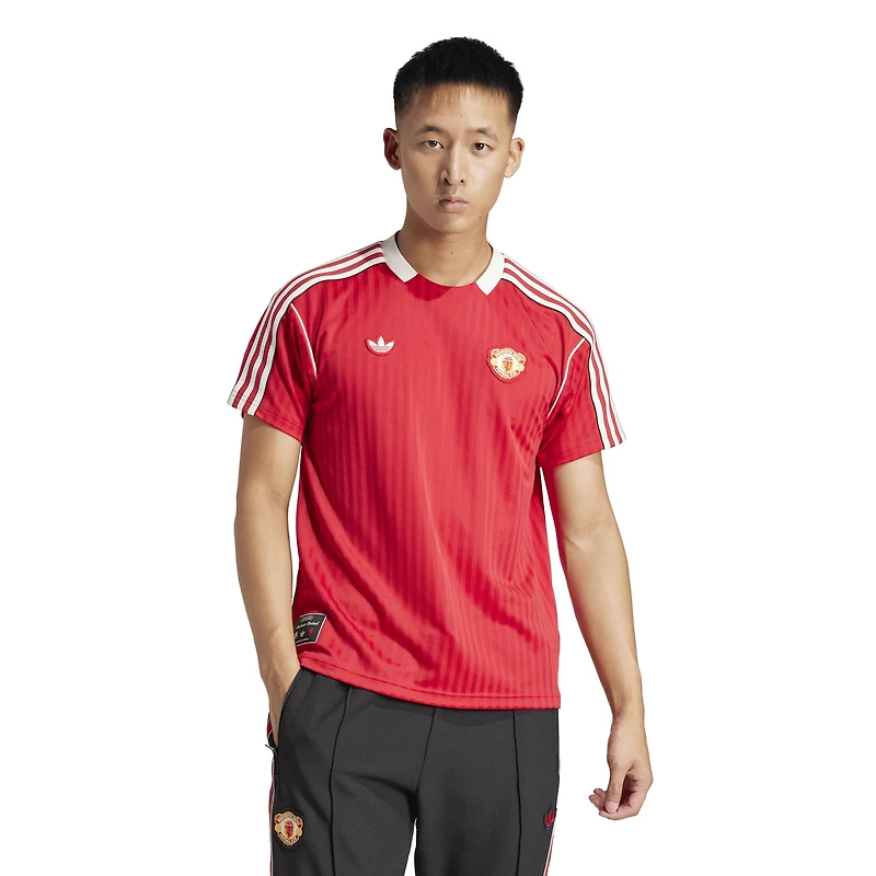Maillot unisexe adidas Originals Manchester United Terrace Icons rouge