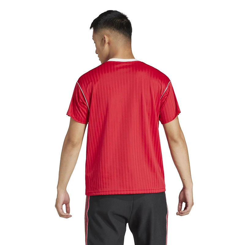 Men's adidas Originals  Red Manchester United Terrace Icons Collection Fashion Jersey