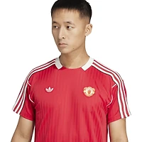 Maillot unisexe adidas Originals Manchester United Terrace Icons rouge