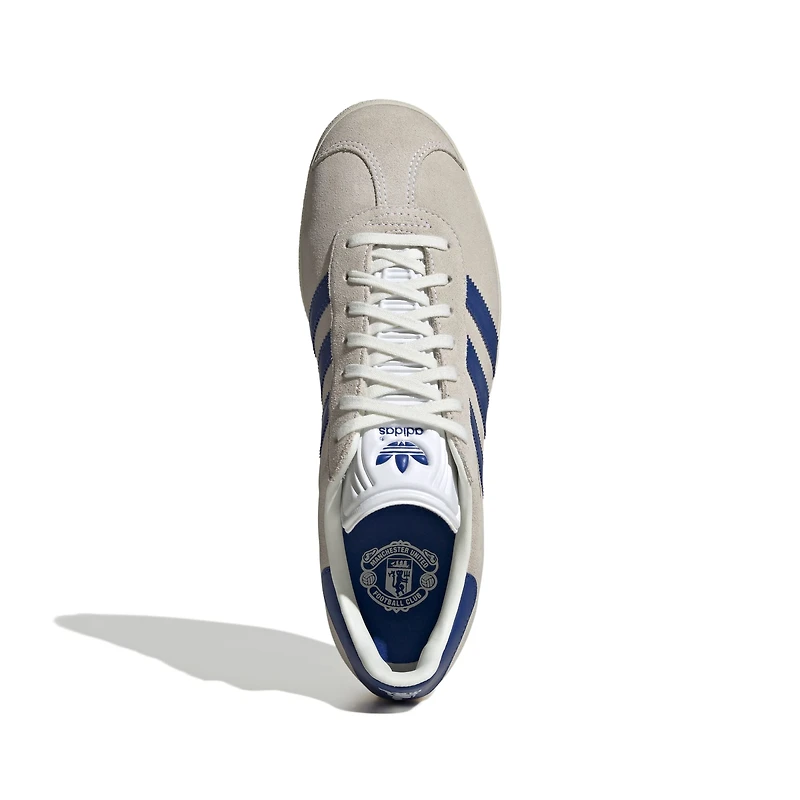 Chaussures adidas Originals blanches Manchester United x George Best Lifestyle Gazelle pour hommes