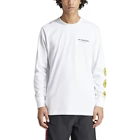 Men's adidas Originals White Manchester United x Stone Roses 2023/24 Long Sleeve T-Shirt