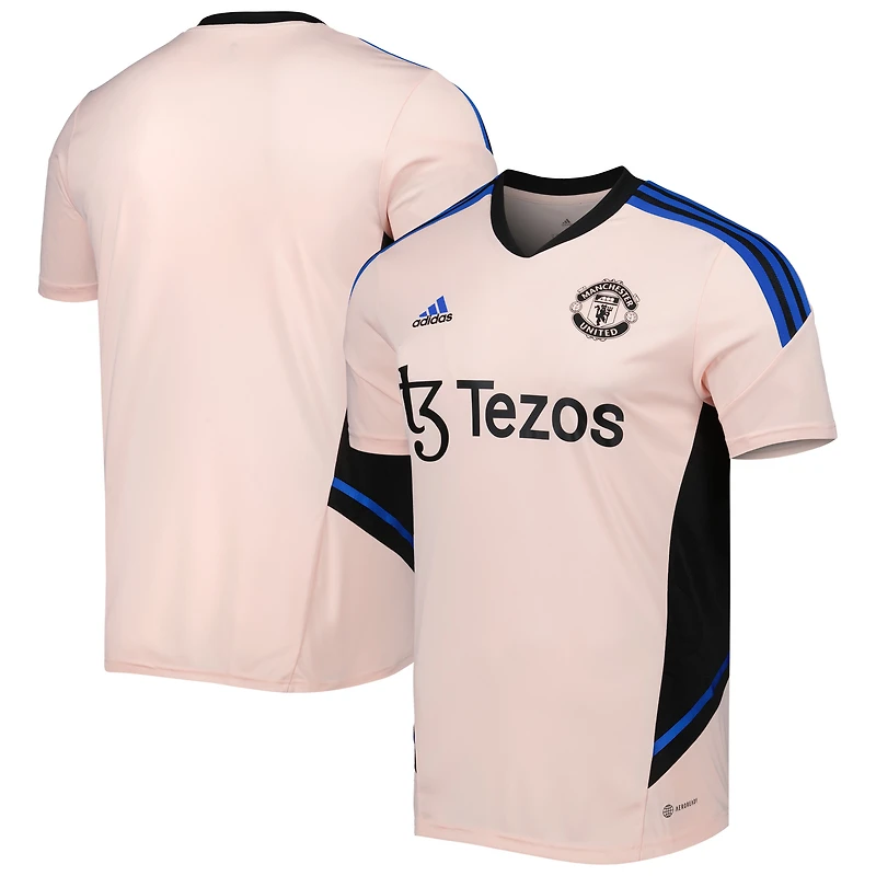 Maillot d'entraînement adidas Manchester United 2022/23 rose pour homme