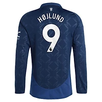 Men's adidas Rasmus Højlund Red Manchester United 2024/25 Home Replica Long Sleeve Player Jersey