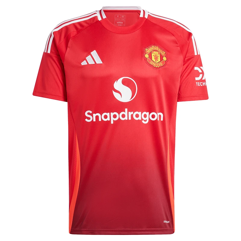 Maillot de joueur réplique domicile adidas Rasmus Højlund rouge Manchester United 2024/25 pour homme