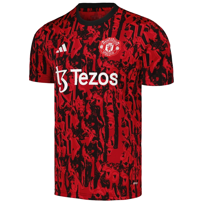 Men's adidas Red Manchester United 2023/24 Pre-Match Top