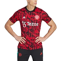 Men's adidas Red Manchester United 2023/24 Pre-Match Top
