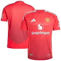 Maillot authentique domicile rouge adidas Manchester United 2024/25 pour homme