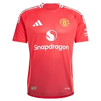 Men's adidas Red Manchester United 2024/25 Home Authentic Jersey