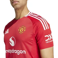 Maillot authentique domicile rouge adidas Manchester United 2024/25 pour homme