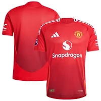 Men's adidas Red Manchester United 2024/25 Home Authentic Patch Jersey