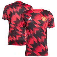 Haut d'avant-match adidas rouge Manchester United 2025/26 AEROREADY pour homme