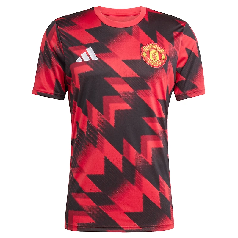 Men's adidas Red Manchester United 2025/26 AEROREADY Pre-Match Top