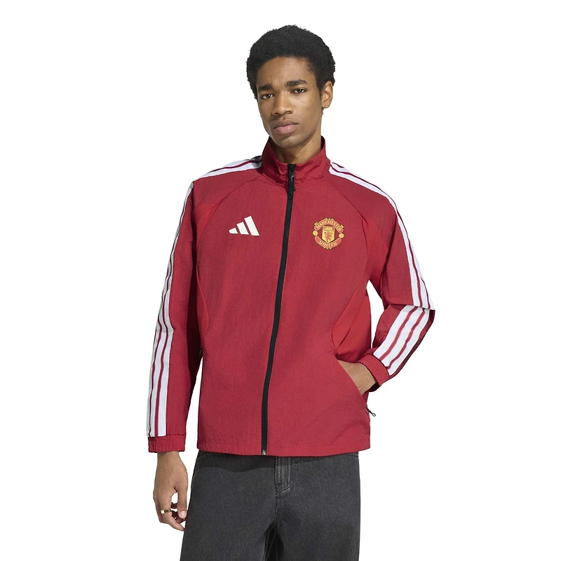 Men's adidas  Red Manchester United 2026 Full-Zip Anthem Jacket